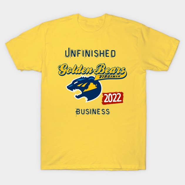 Golden Bears - Unfinished Business T-Shirt by Lacrosse & Motivational T-Shirts 